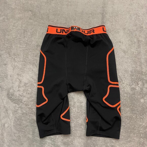 Under Armour PTH Padded Baseball Sliding Compression Shorts Men's Small Black - Picture 8 of 10